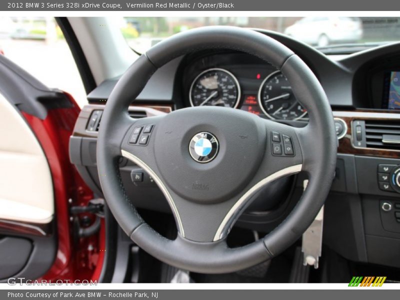 Vermilion Red Metallic / Oyster/Black 2012 BMW 3 Series 328i xDrive Coupe