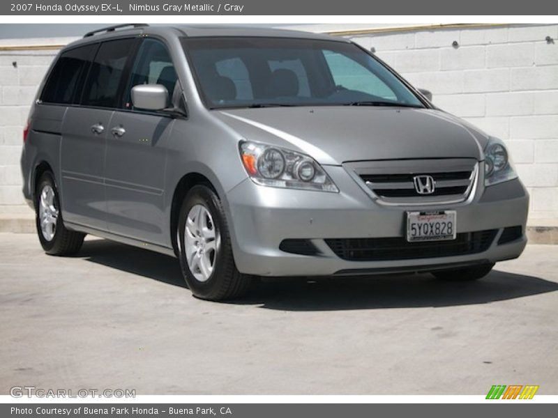 Nimbus Gray Metallic / Gray 2007 Honda Odyssey EX-L