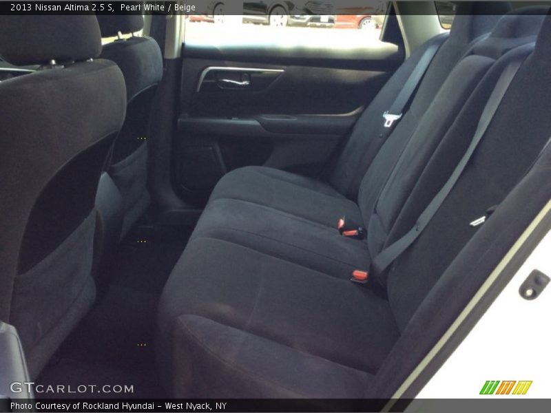 Pearl White / Beige 2013 Nissan Altima 2.5 S