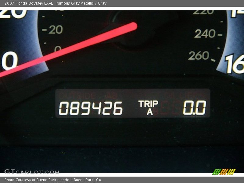 Nimbus Gray Metallic / Gray 2007 Honda Odyssey EX-L