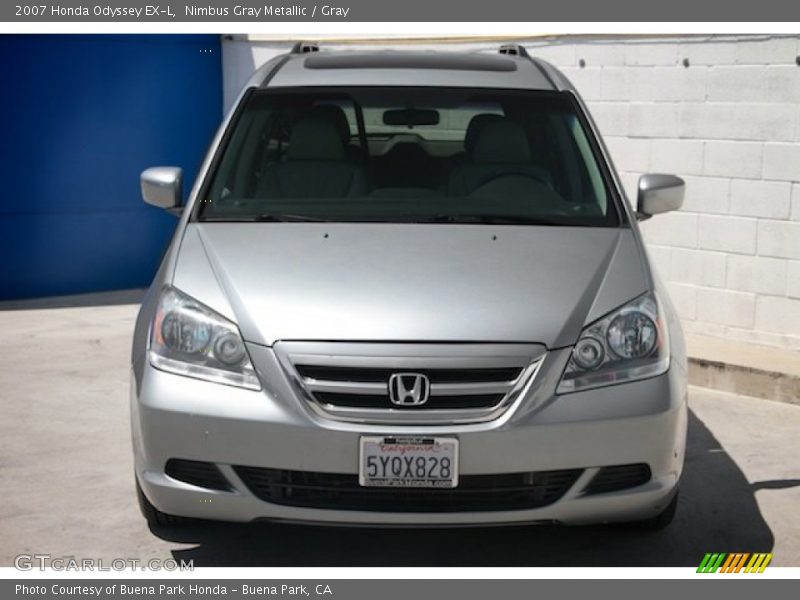Nimbus Gray Metallic / Gray 2007 Honda Odyssey EX-L