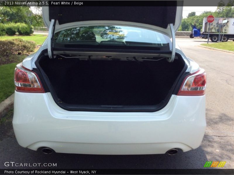 Pearl White / Beige 2013 Nissan Altima 2.5 S