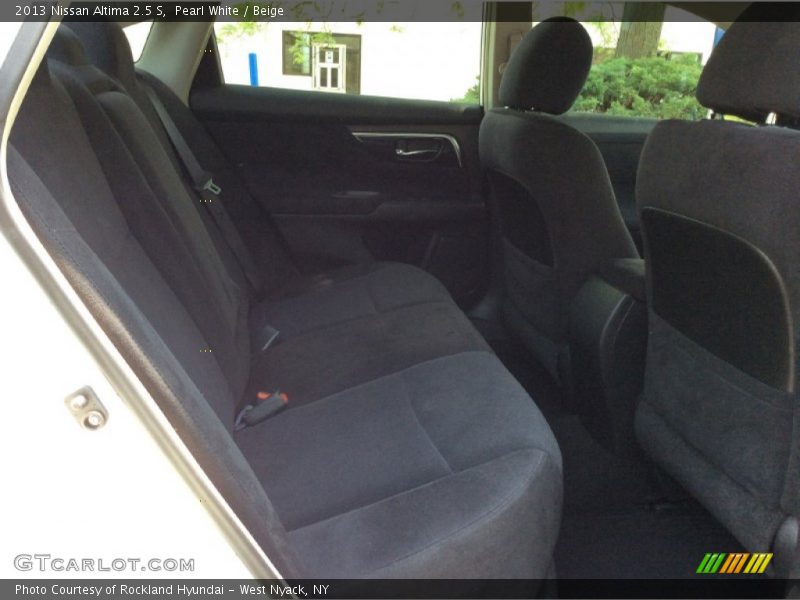 Pearl White / Beige 2013 Nissan Altima 2.5 S