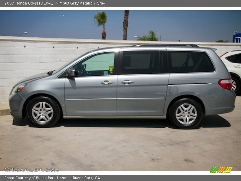 Nimbus Gray Metallic / Gray 2007 Honda Odyssey EX-L