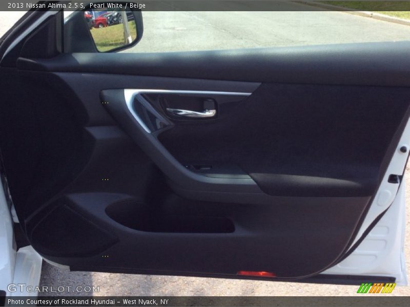 Pearl White / Beige 2013 Nissan Altima 2.5 S