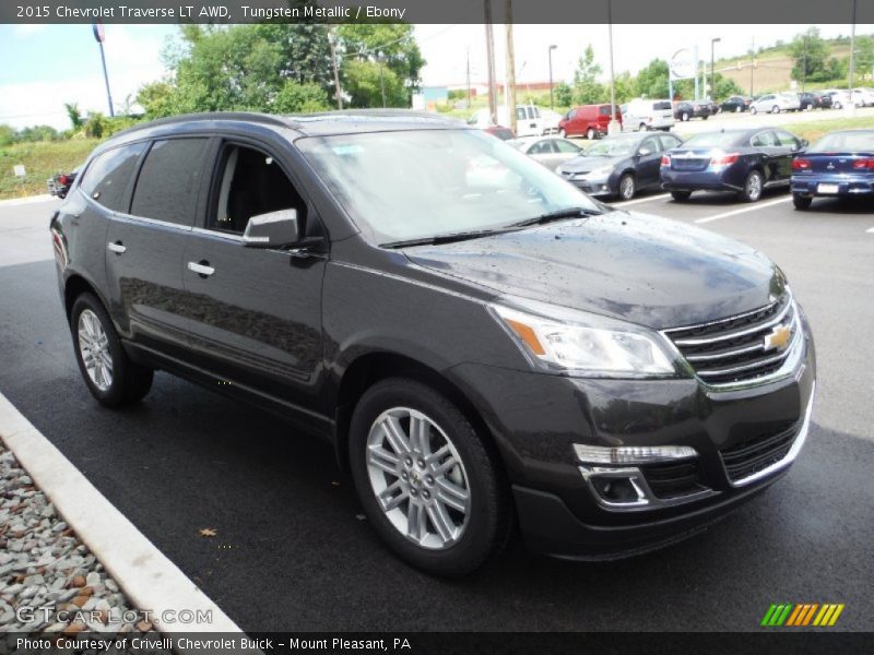 Tungsten Metallic / Ebony 2015 Chevrolet Traverse LT AWD