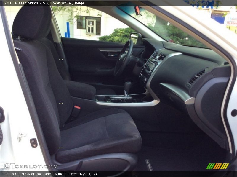 Pearl White / Beige 2013 Nissan Altima 2.5 S