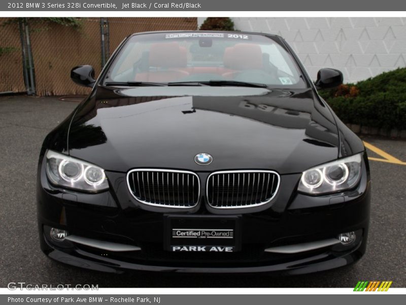 Jet Black / Coral Red/Black 2012 BMW 3 Series 328i Convertible