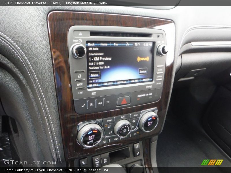 Tungsten Metallic / Ebony 2015 Chevrolet Traverse LT AWD