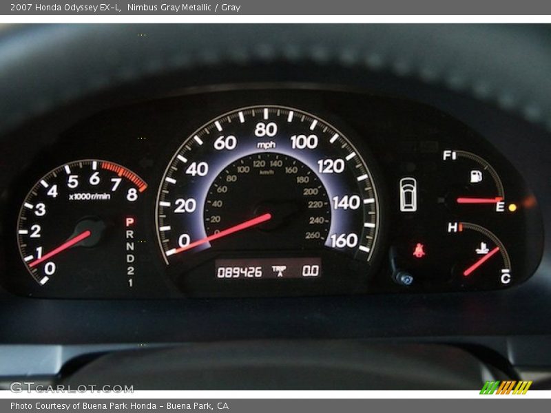 Nimbus Gray Metallic / Gray 2007 Honda Odyssey EX-L