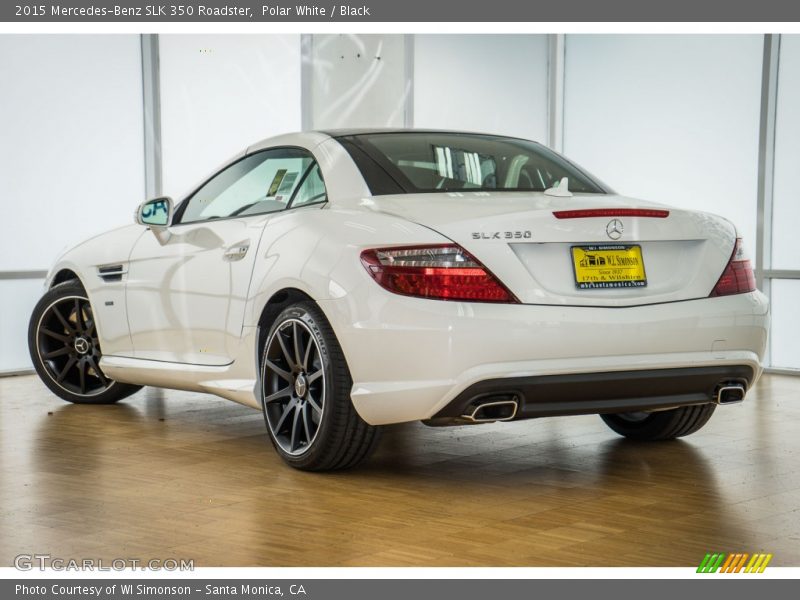 Polar White / Black 2015 Mercedes-Benz SLK 350 Roadster
