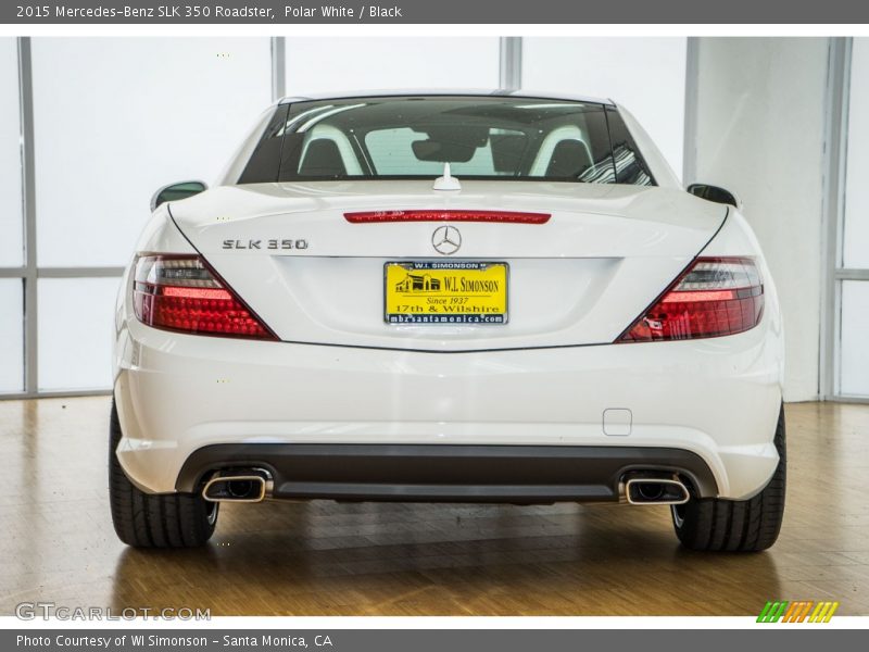 Polar White / Black 2015 Mercedes-Benz SLK 350 Roadster