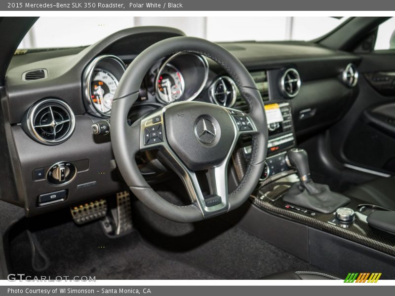 Polar White / Black 2015 Mercedes-Benz SLK 350 Roadster