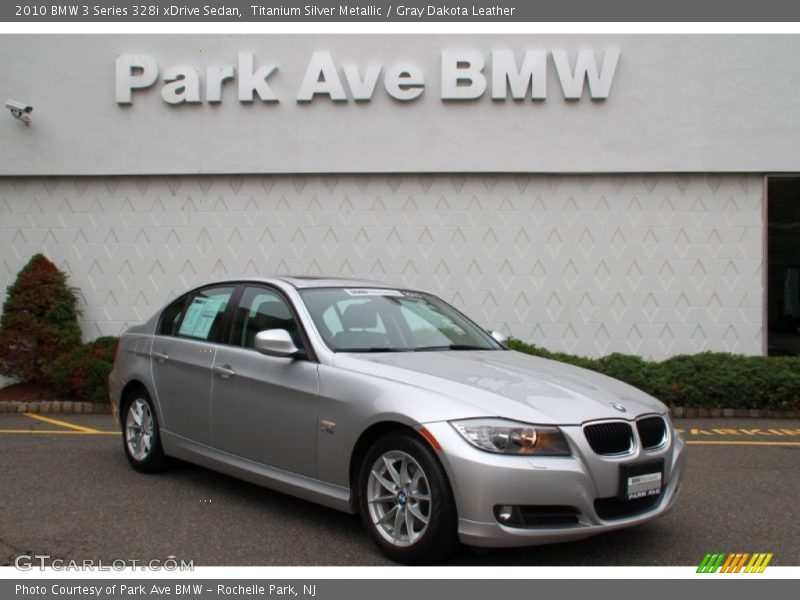 Titanium Silver Metallic / Gray Dakota Leather 2010 BMW 3 Series 328i xDrive Sedan