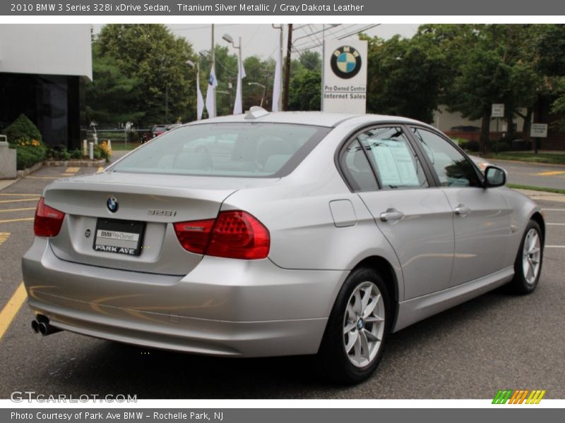 Titanium Silver Metallic / Gray Dakota Leather 2010 BMW 3 Series 328i xDrive Sedan