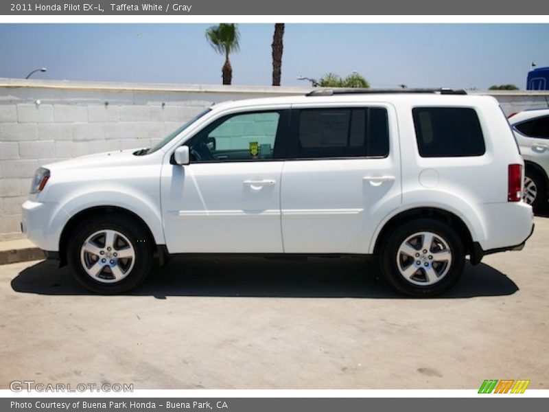 Taffeta White / Gray 2011 Honda Pilot EX-L