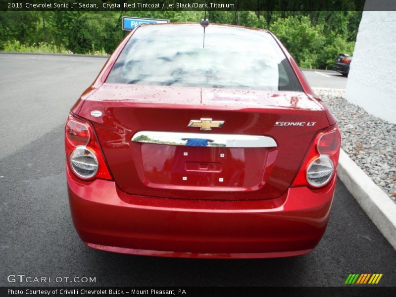 Crystal Red Tintcoat / Jet Black/Dark Titanium 2015 Chevrolet Sonic LT Sedan