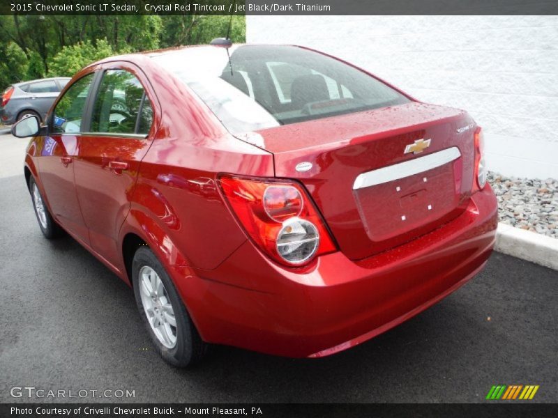 Crystal Red Tintcoat / Jet Black/Dark Titanium 2015 Chevrolet Sonic LT Sedan