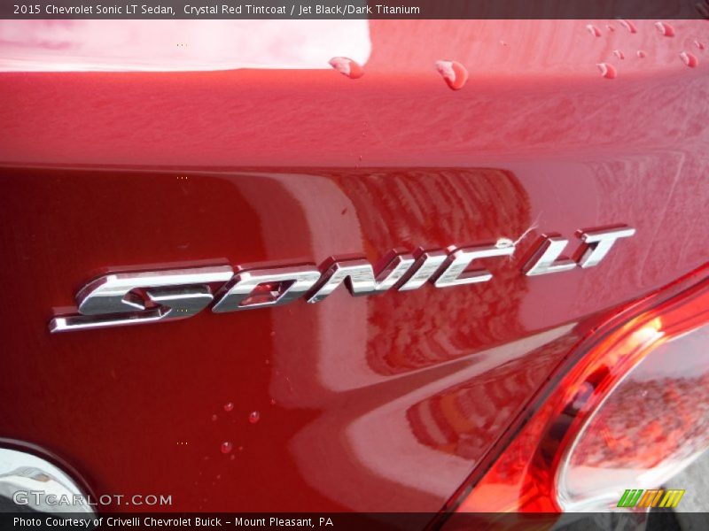 Crystal Red Tintcoat / Jet Black/Dark Titanium 2015 Chevrolet Sonic LT Sedan