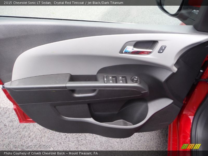 Crystal Red Tintcoat / Jet Black/Dark Titanium 2015 Chevrolet Sonic LT Sedan
