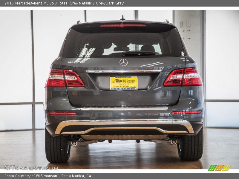 Steel Grey Metallic / Grey/Dark Grey 2015 Mercedes-Benz ML 350