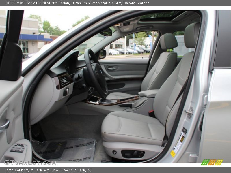 Titanium Silver Metallic / Gray Dakota Leather 2010 BMW 3 Series 328i xDrive Sedan