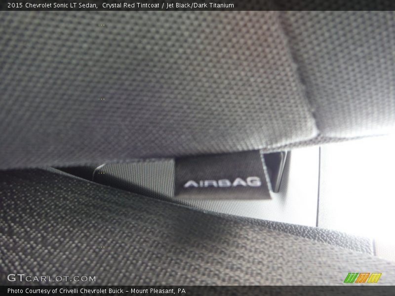 Crystal Red Tintcoat / Jet Black/Dark Titanium 2015 Chevrolet Sonic LT Sedan
