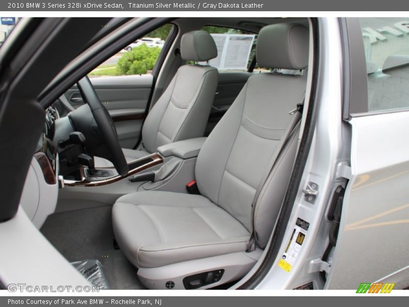 Titanium Silver Metallic / Gray Dakota Leather 2010 BMW 3 Series 328i xDrive Sedan