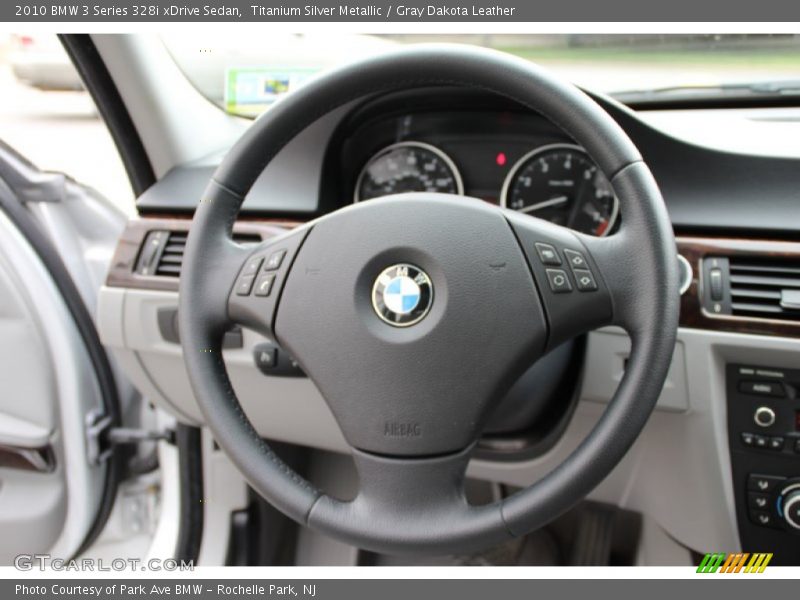 Titanium Silver Metallic / Gray Dakota Leather 2010 BMW 3 Series 328i xDrive Sedan