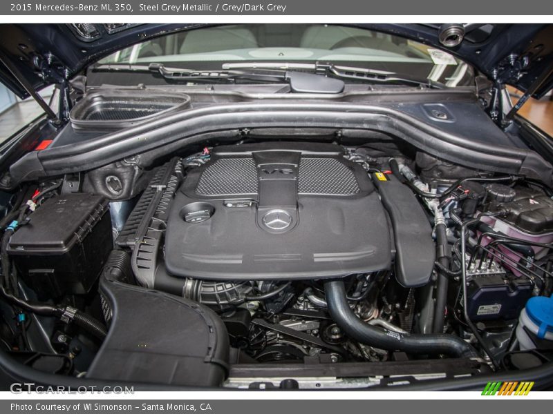 Steel Grey Metallic / Grey/Dark Grey 2015 Mercedes-Benz ML 350