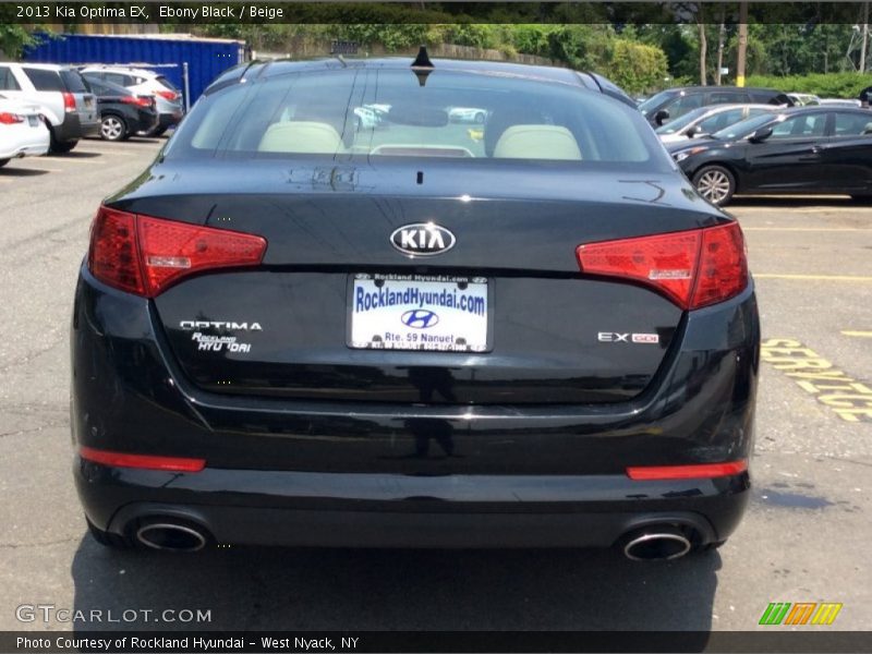 Ebony Black / Beige 2013 Kia Optima EX