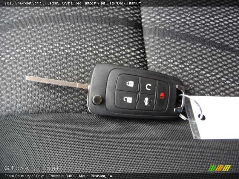 Crystal Red Tintcoat / Jet Black/Dark Titanium 2015 Chevrolet Sonic LT Sedan