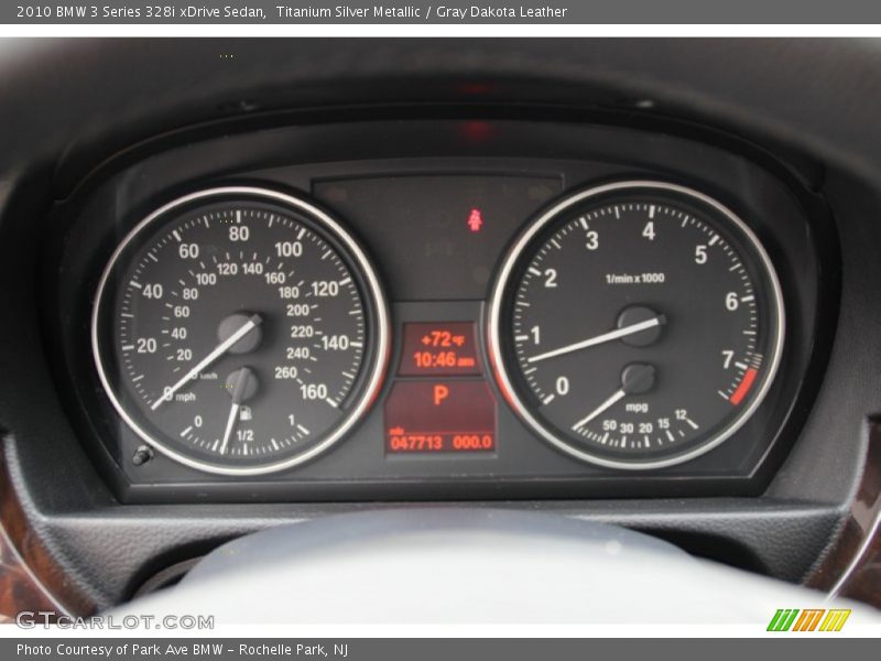 Titanium Silver Metallic / Gray Dakota Leather 2010 BMW 3 Series 328i xDrive Sedan