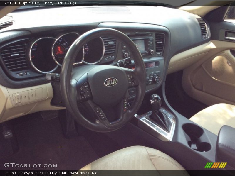 Ebony Black / Beige 2013 Kia Optima EX