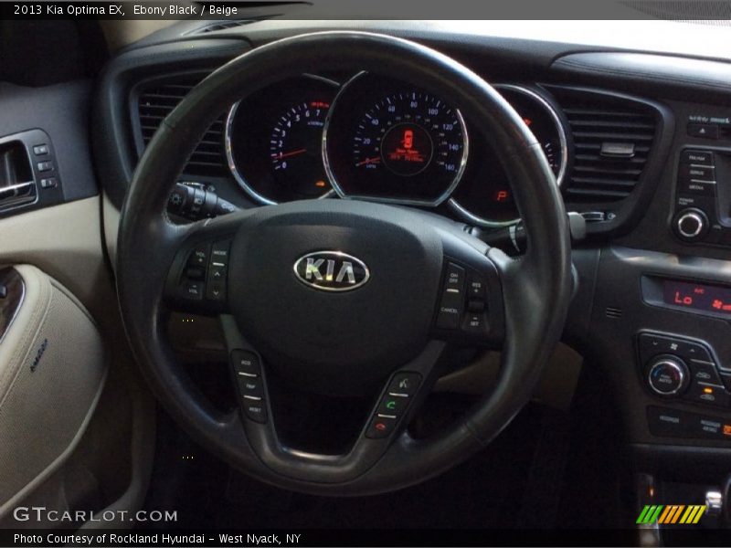 Ebony Black / Beige 2013 Kia Optima EX