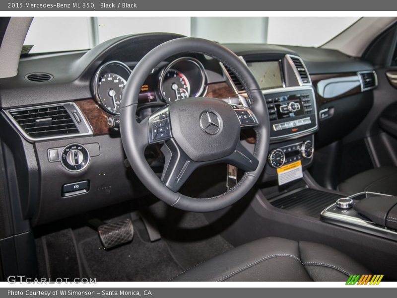 Black / Black 2015 Mercedes-Benz ML 350