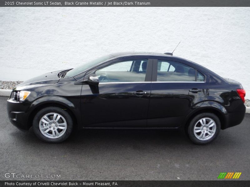 Black Granite Metallic / Jet Black/Dark Titanium 2015 Chevrolet Sonic LT Sedan