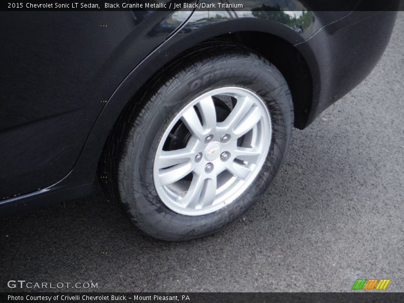Black Granite Metallic / Jet Black/Dark Titanium 2015 Chevrolet Sonic LT Sedan