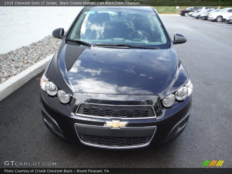 Black Granite Metallic / Jet Black/Dark Titanium 2015 Chevrolet Sonic LT Sedan