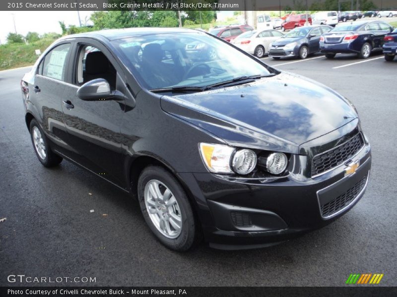 Black Granite Metallic / Jet Black/Dark Titanium 2015 Chevrolet Sonic LT Sedan