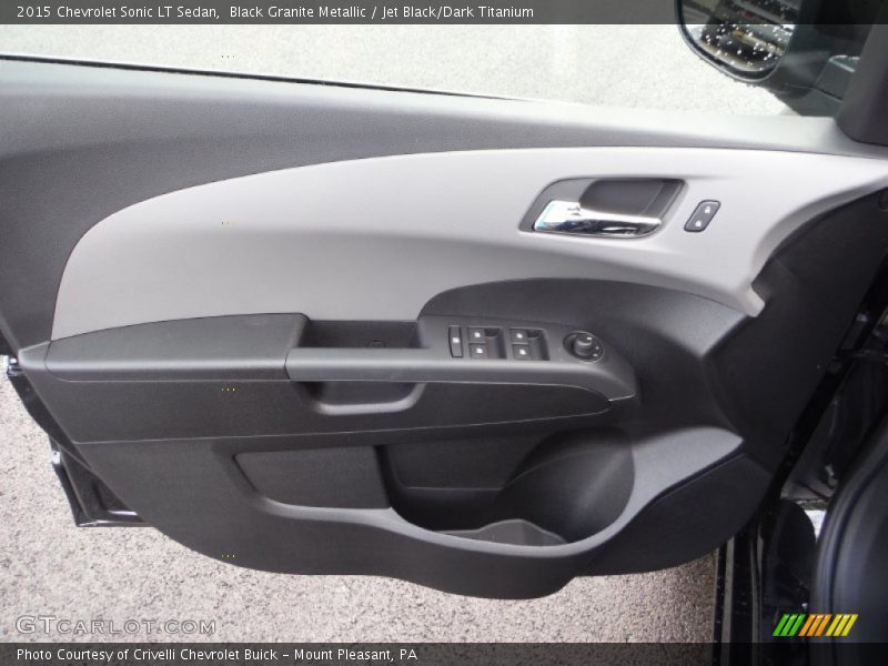 Black Granite Metallic / Jet Black/Dark Titanium 2015 Chevrolet Sonic LT Sedan