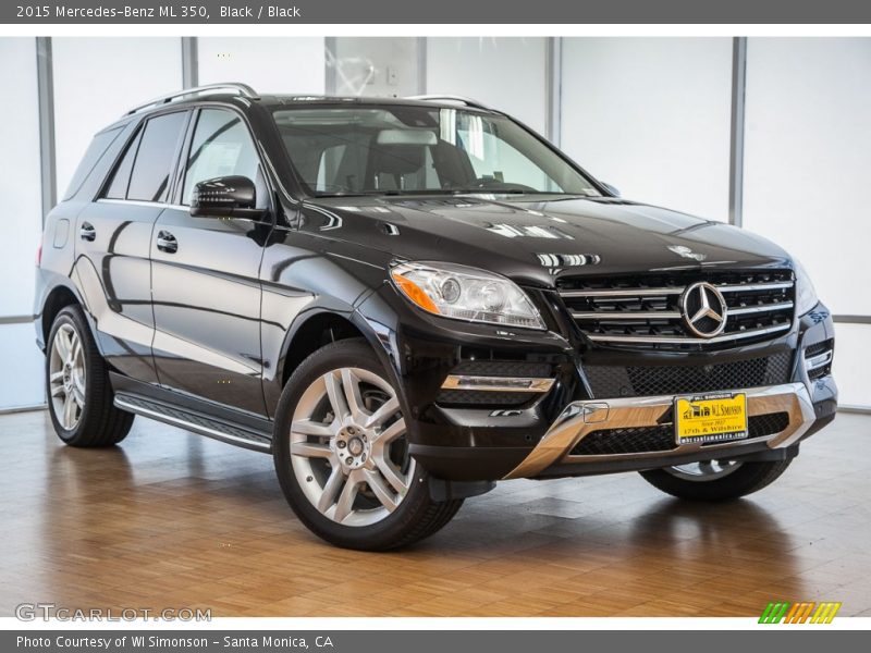 Black / Black 2015 Mercedes-Benz ML 350