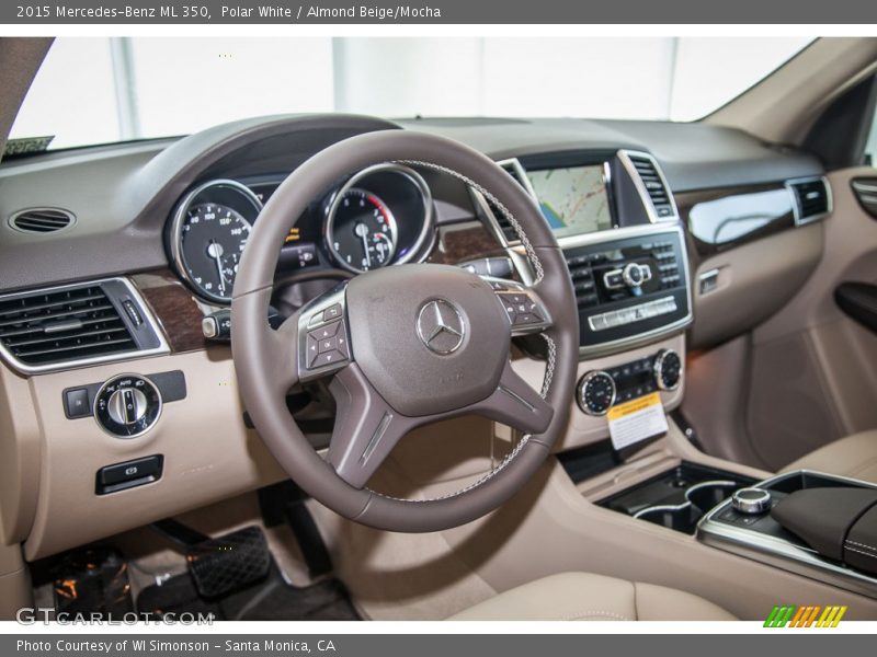 Polar White / Almond Beige/Mocha 2015 Mercedes-Benz ML 350