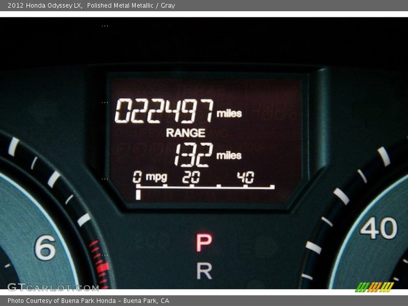 Polished Metal Metallic / Gray 2012 Honda Odyssey LX