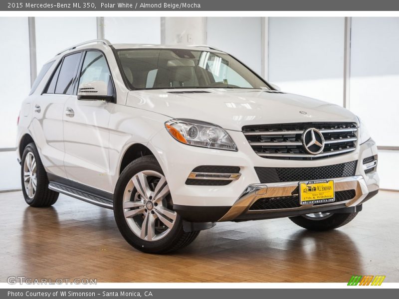 Polar White / Almond Beige/Mocha 2015 Mercedes-Benz ML 350