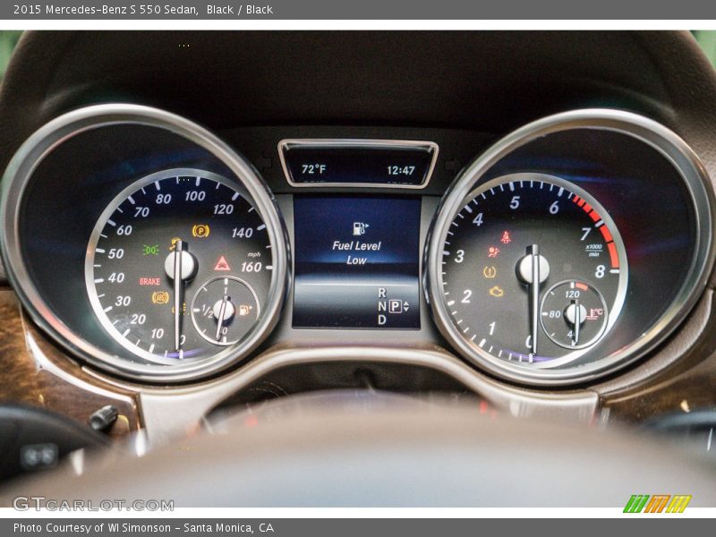 Black / Black 2015 Mercedes-Benz S 550 Sedan