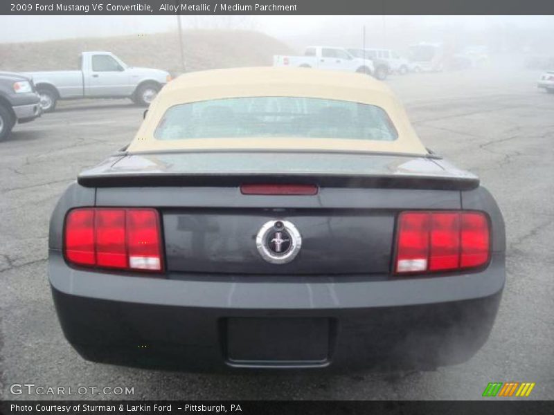Alloy Metallic / Medium Parchment 2009 Ford Mustang V6 Convertible