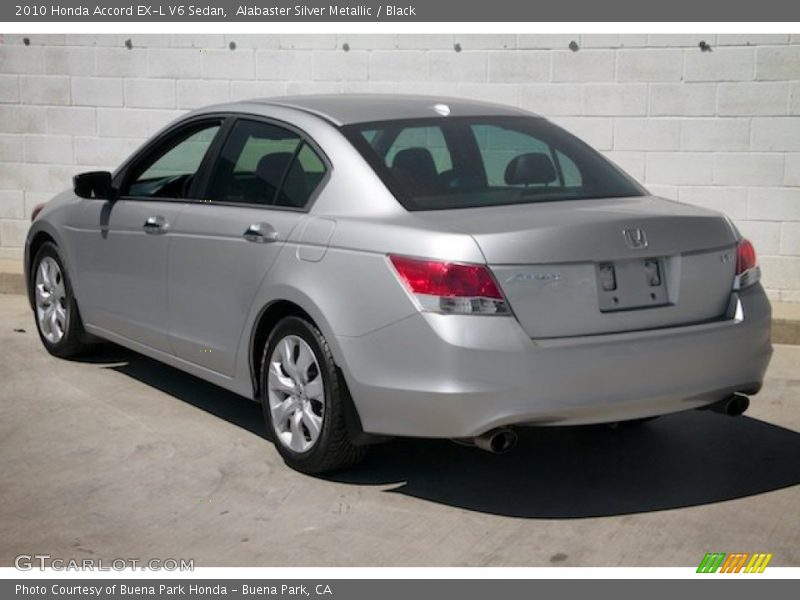 Alabaster Silver Metallic / Black 2010 Honda Accord EX-L V6 Sedan