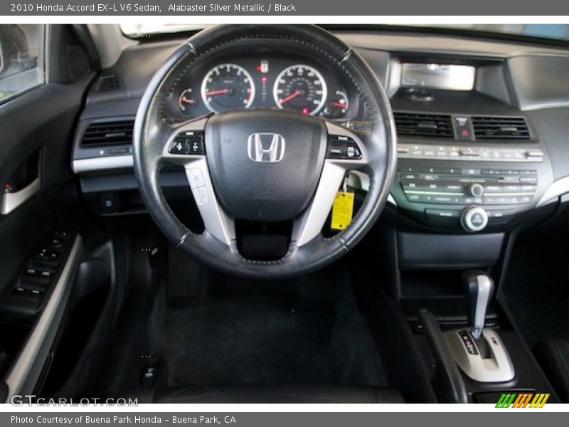 Alabaster Silver Metallic / Black 2010 Honda Accord EX-L V6 Sedan