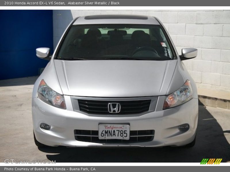 Alabaster Silver Metallic / Black 2010 Honda Accord EX-L V6 Sedan